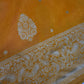 Yellow Silver Zari Banarsi Silk Saree