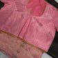 Pink Banarsi Crepe Silk Saree