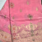 Pink Banarsi Crepe Silk Saree