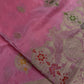 Pink Banarsi Crepe Silk Saree