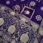 Purple Banarsi Munga Silk Saree