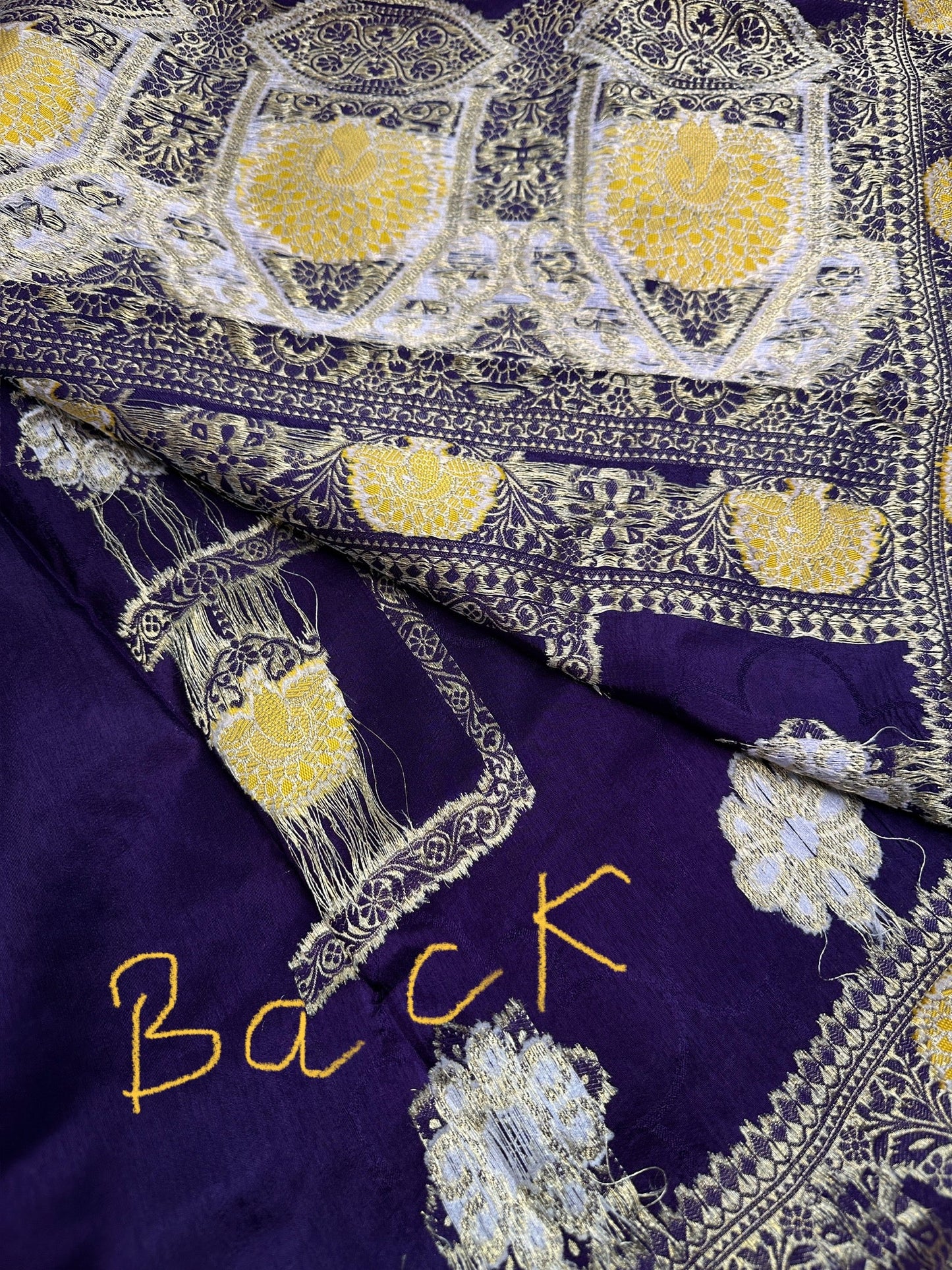 Purple Banarsi Munga Silk Saree
