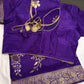 Purple Banarsi Munga Silk Saree