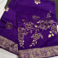 Purple Banarsi Munga Silk Saree