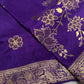 Purple Banarsi Munga Silk Saree
