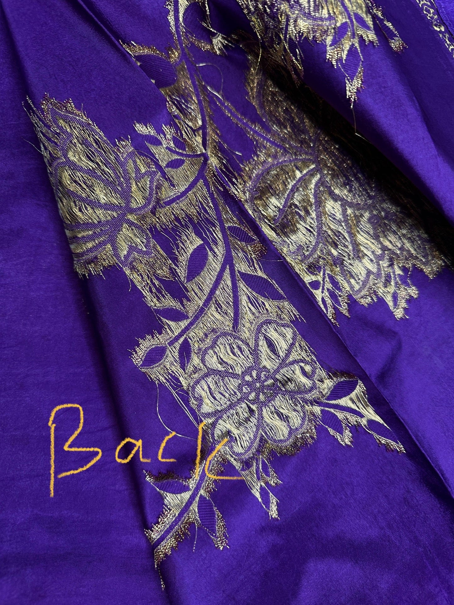 Purple Banarsi Munga Silk Saree