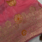 Pink Banarsi Weaving Silk Saree