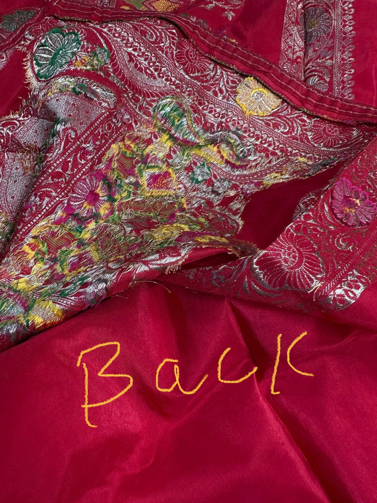 Red Banarsi Weaving Silk Saree