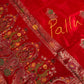 Red Banarsi Weaving Silk Saree