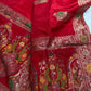 Red Banarsi Weaving Silk Saree