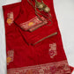 Red Banarsi Weaving Silk Saree