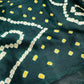 Bandhani Bhandej Green Modal Silk Saree