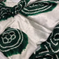 Bandhani Bhandej Half and Half White Green modal Silk Saree