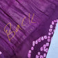 Bandhani Bhandej Purple Modal Silk Saree