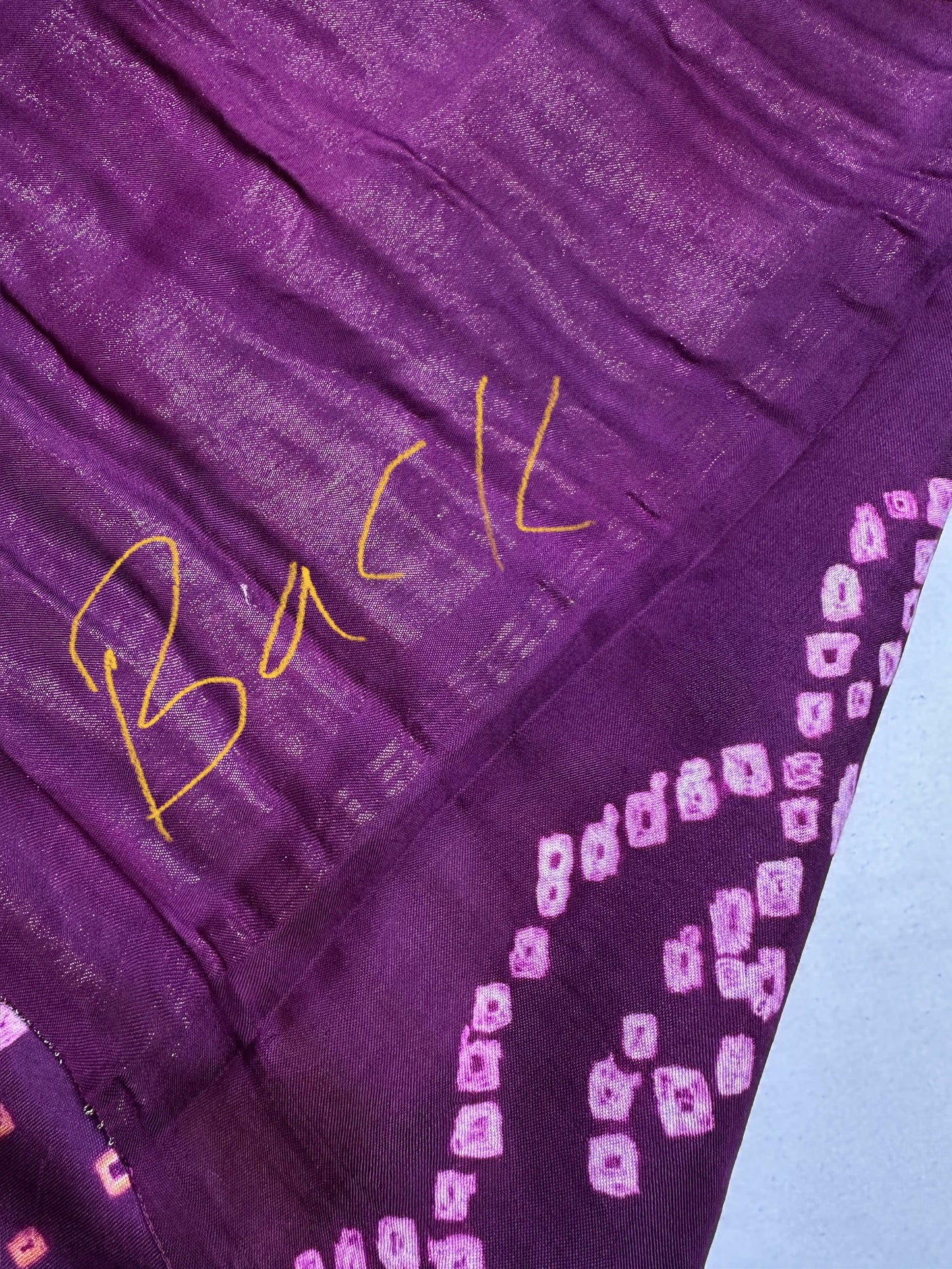 Bandhani Bhandej Purple Modal Silk Saree