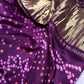 Bandhani Bhandej Purple Modal Silk Saree