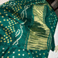 Bandhani Bhandej Green Modal Silk Saree