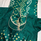 Bandhani Bhandej Green Modal Silk Saree