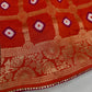 Bandhani Bhandej Gharchola orange Silk Saree
