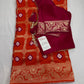 Bandhani Bhandej Gharchola orange Silk Saree