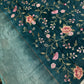 Floral Embroidery Crepe Tissue Saree