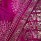 Bandhani Bhandej Pink Gajji Silk Saree