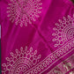 Bandhani Bhandej Pink Gajji Silk Saree
