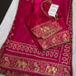 Bandhani Bhandej Pink Gajji Silk Saree