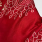 Pure Bandhani Bhandej red Gotta Patti Modal Silk Saree
