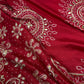 Pure Bandhani Bhandej red Gotta Patti Modal Silk Saree