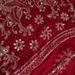 Pure Bandhani Bhandej red Gotta Patti Modal Silk Saree