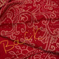 Pure Bandhani Bhandej red Gotta Patti Modal Silk Saree