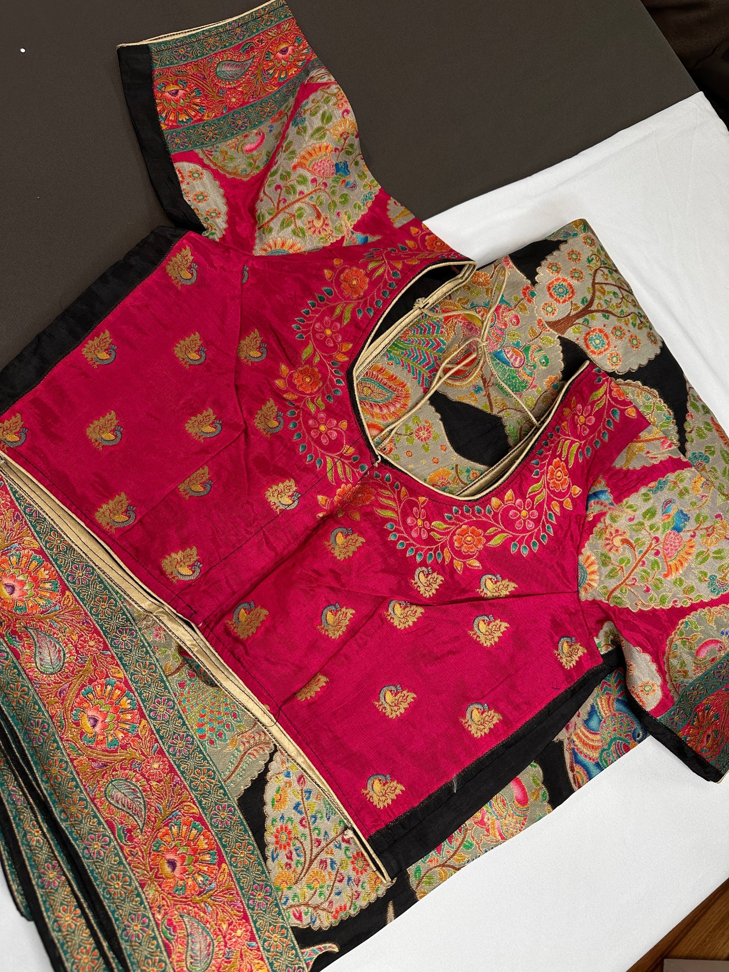 Pure  Pashmina Weaving  Ziraf Silk Saree