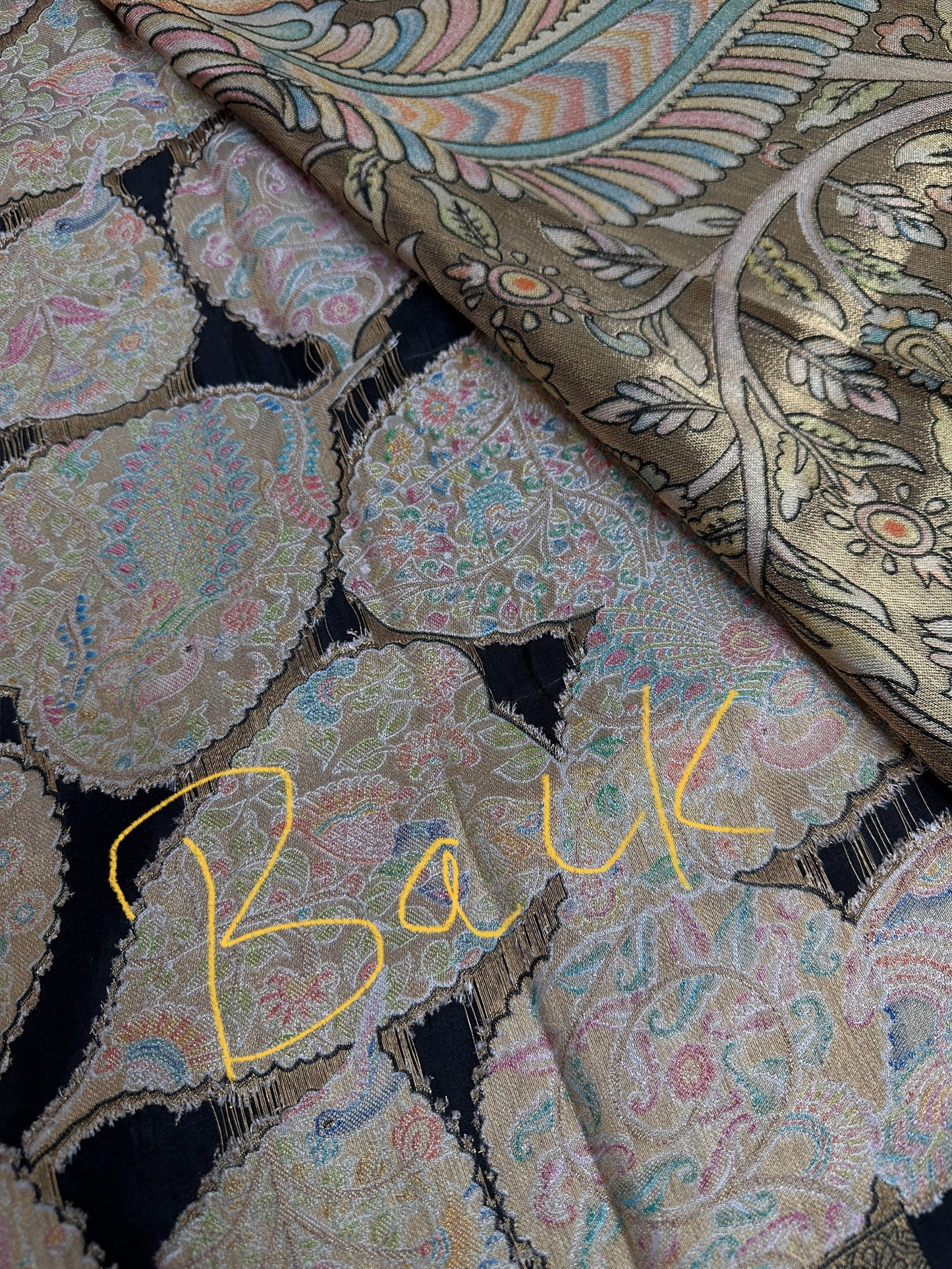 Pure  Pashmina Weaving  Ziraf Silk Saree