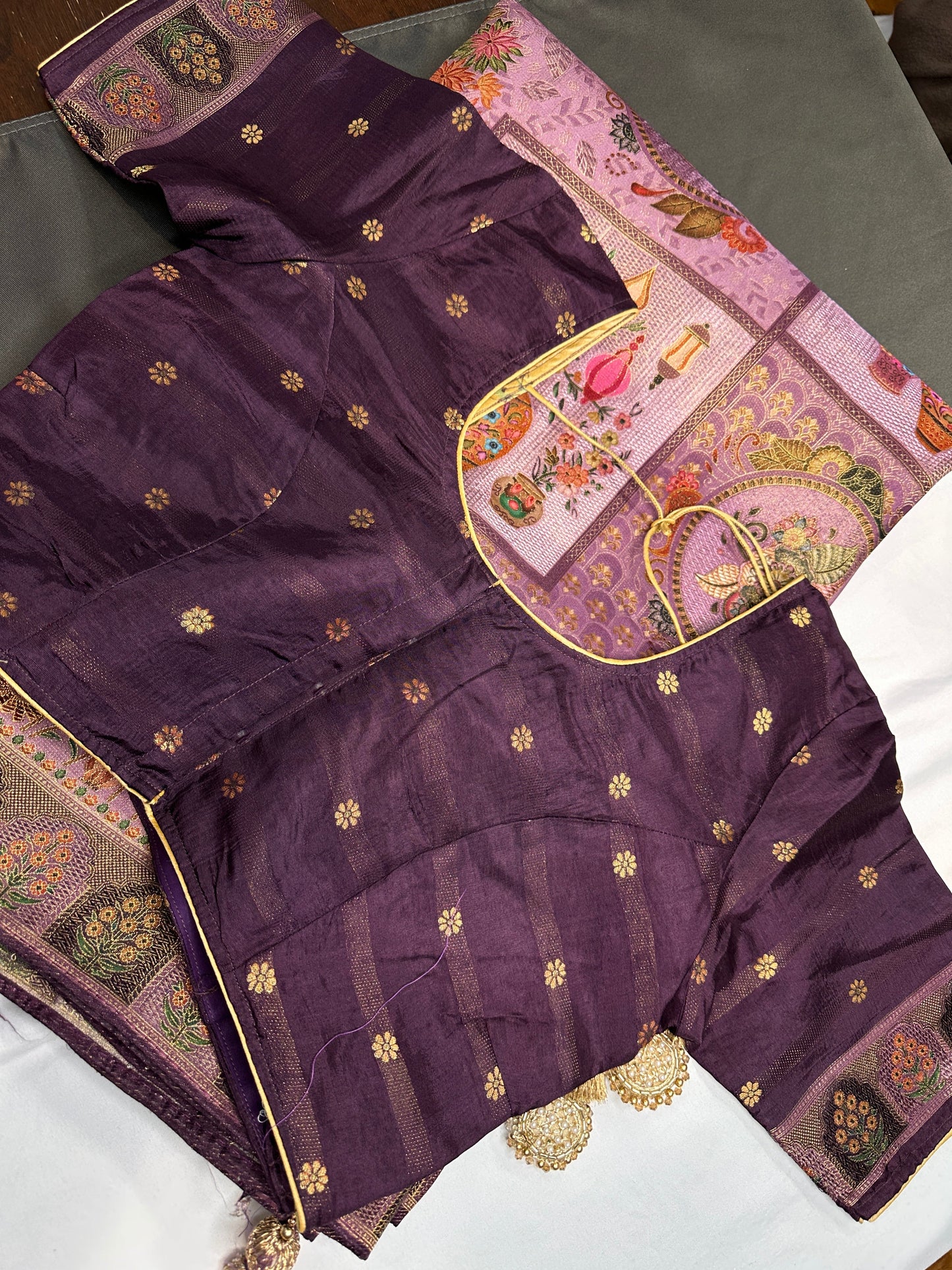 Pure  Pashmina Weaving  Ziraf Silk Saree