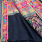 Pure  Pashmina Weaving  Ziraf Silk Saree