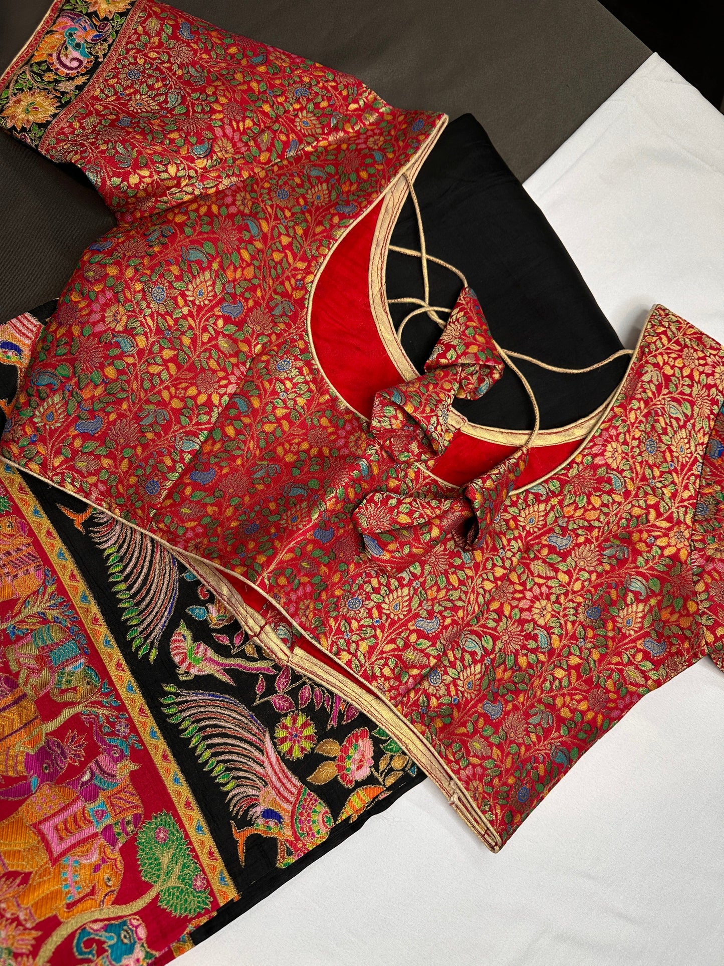 Pure  Pashmina Weaving  Ziraf Silk Saree