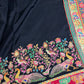 Pure  Pashmina Weaving  Ziraf Silk Saree