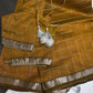 Mustard Brown Cotton Silk Mangalgiri Saree