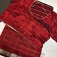 Red Cotton Silk Mangalgiri Saree