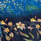 Floral Pure Chiffon Blue Saree