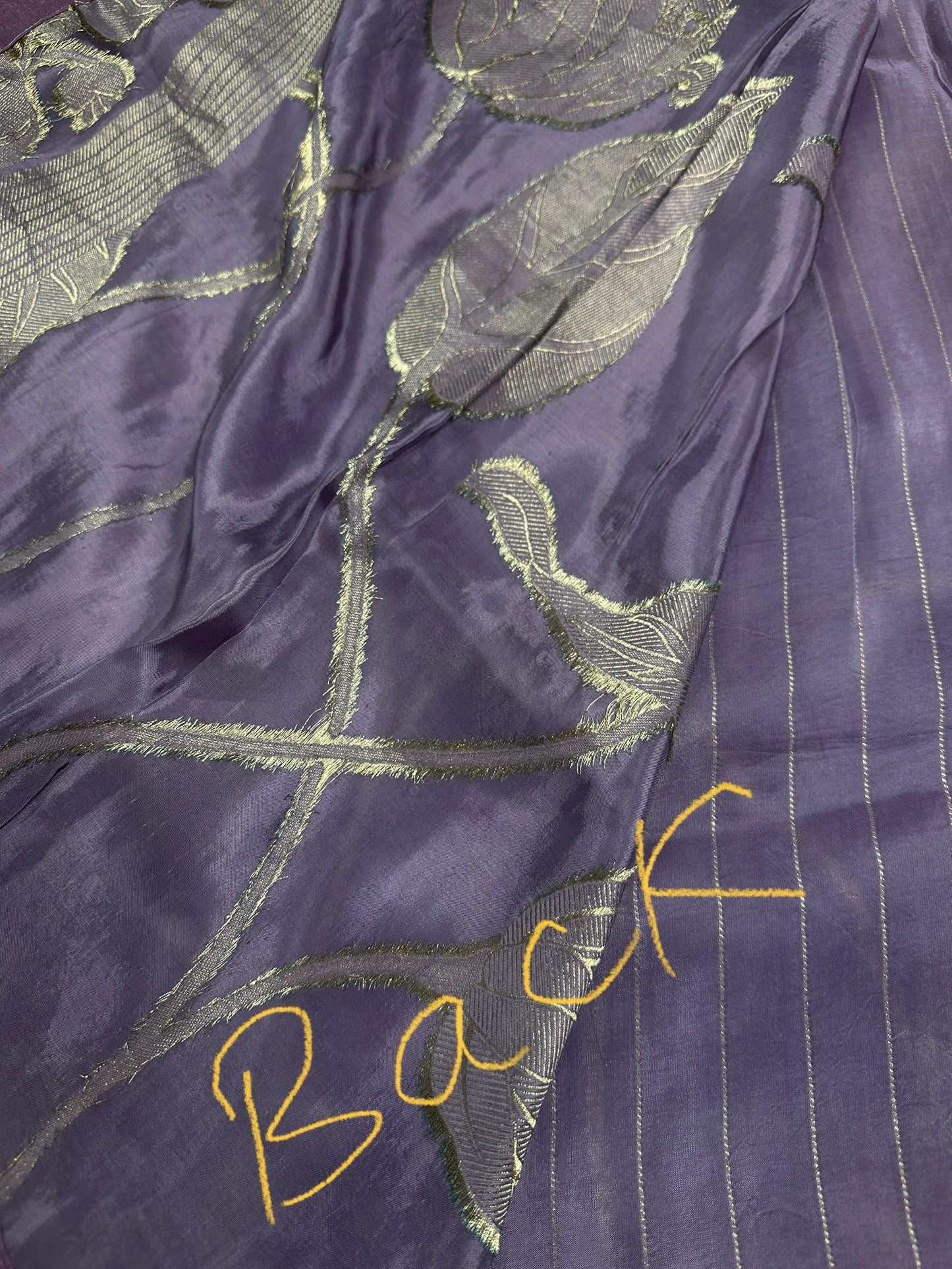 Purple lavender Banarsi Silk Saree