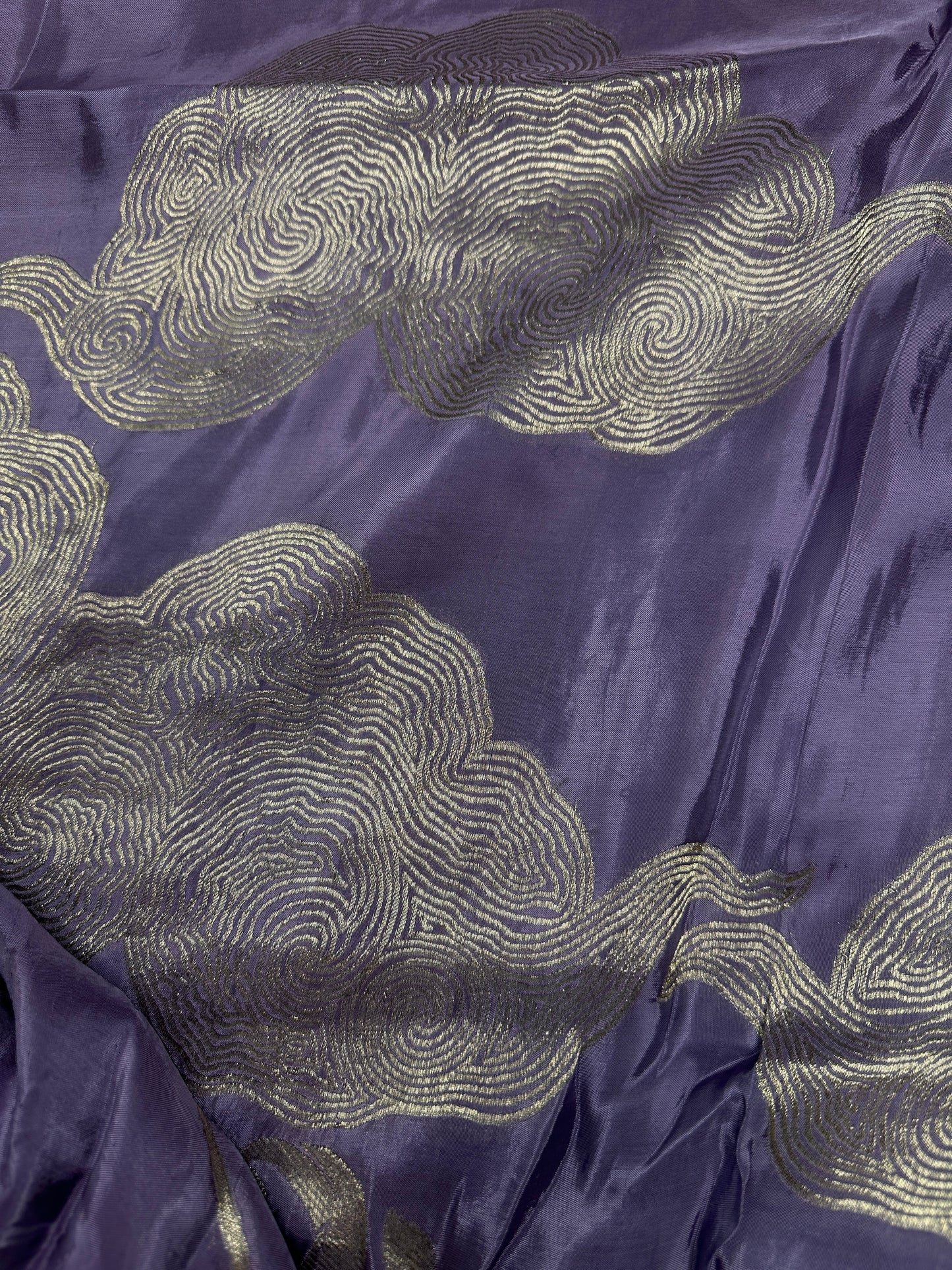 Purple lavender Banarsi Silk Saree