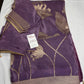 Purple lavender Banarsi Silk Saree