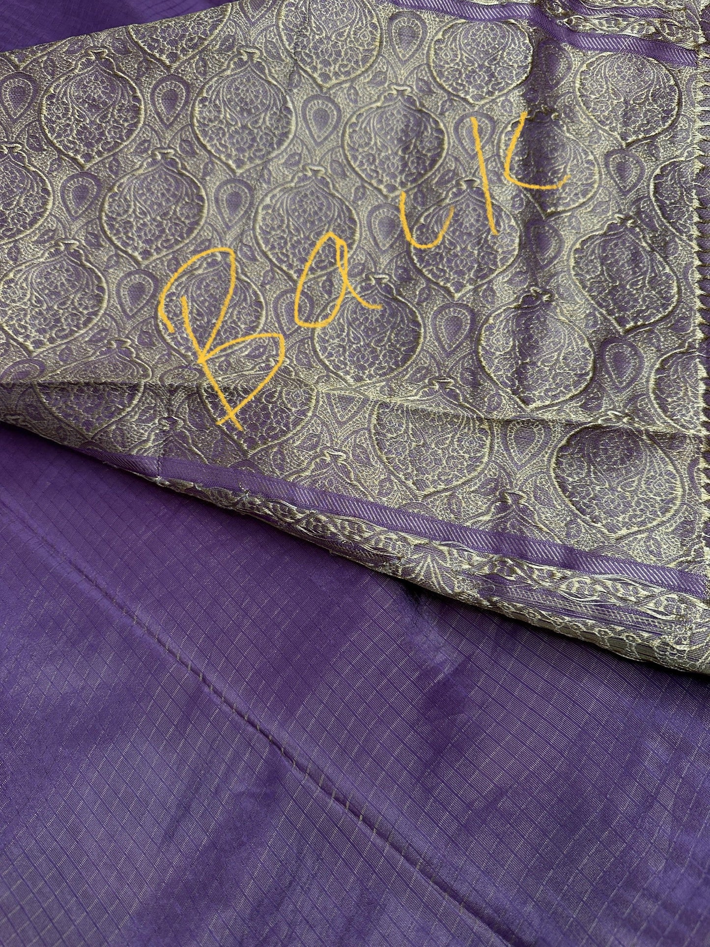 Purple Tissue Banarsi Silk Saree