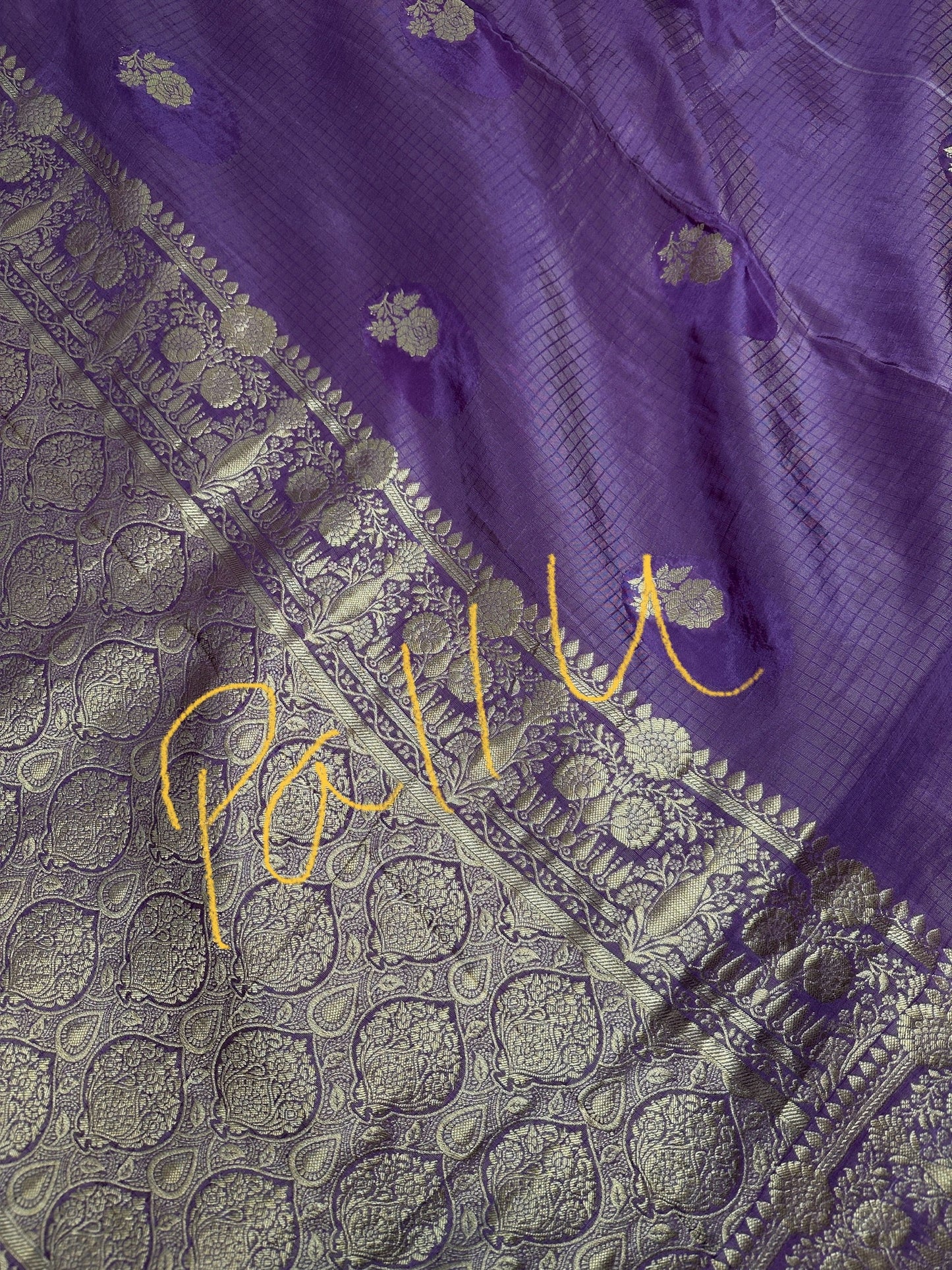 Purple Tissue Banarsi Silk Saree