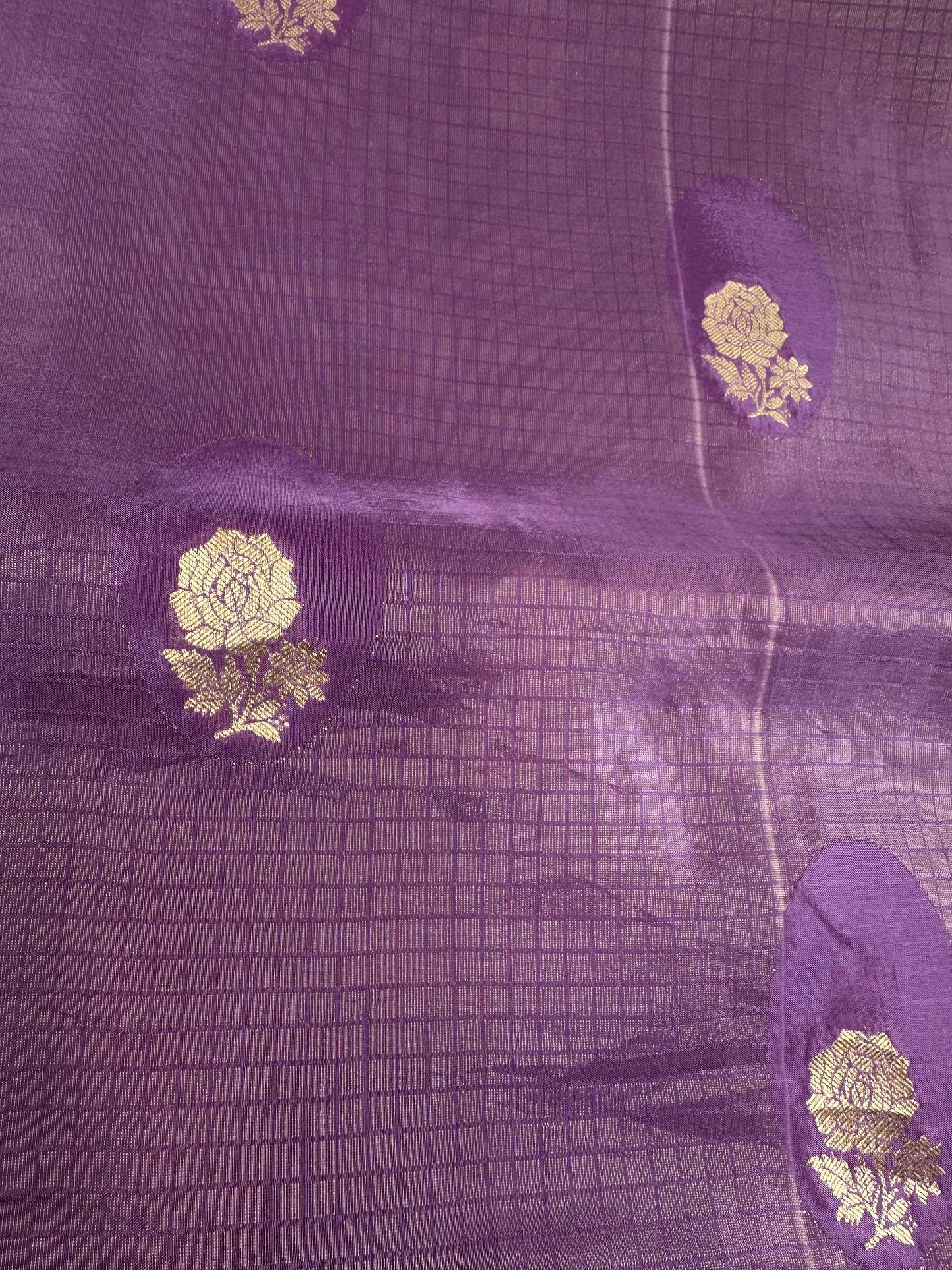 Purple Tissue Banarsi Silk Saree