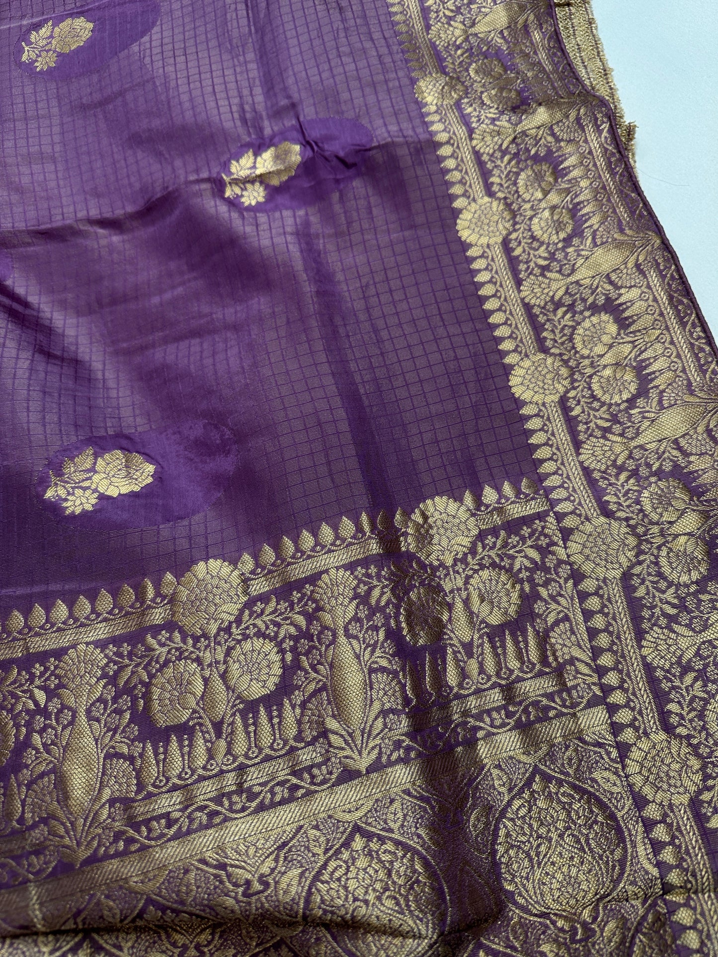 Purple Tissue Banarsi Silk Saree