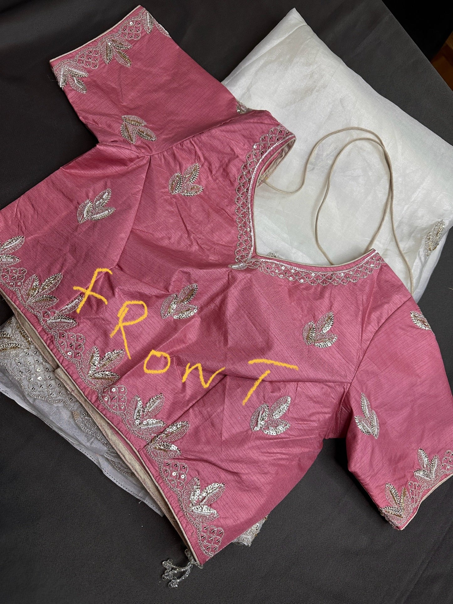 White Organza Designer Tissue Silk Saree With Sequence