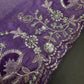 Purple lavender Organza Designer Tissue Silk Saree